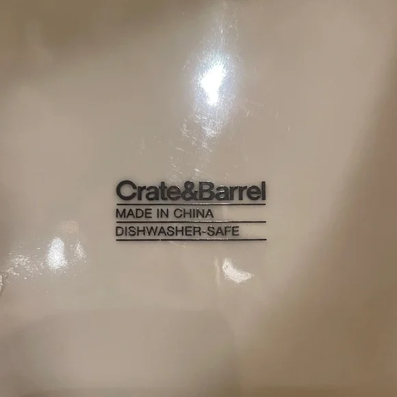 Crate&Barrel Cream Dishware - Picture 2 of 3